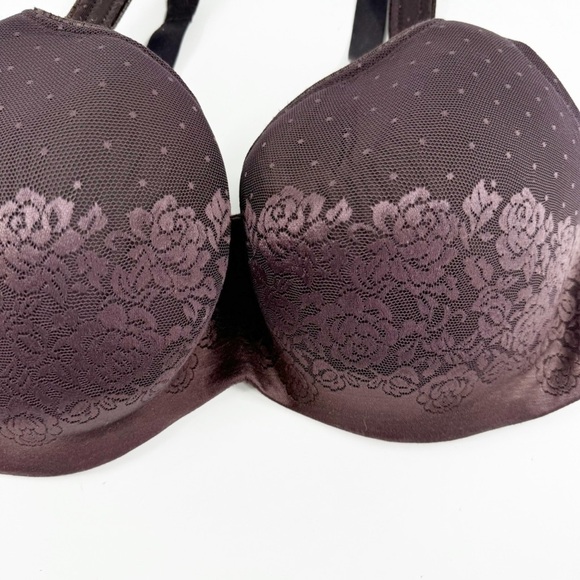 ✅ Soma Women Stunning Support Full Coverage Lace Bra Chocolate Brown Size 36G - Picture 2 of 5